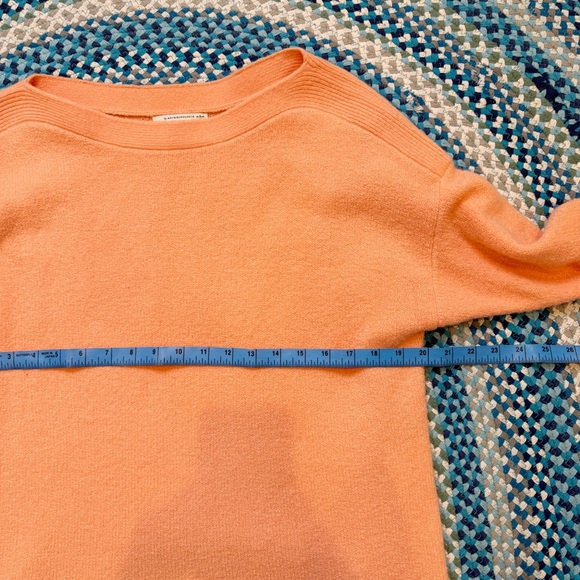 Anthropologie Naomi Peach Merino Wool Blend Long Length Sweater - Picture 7 of 9